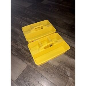 Divided Caddy Large Plastic Storage Organizer Cleaning Supplies Handle School